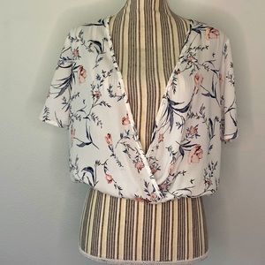 White blouse with flowers